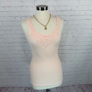 Loft Tank Top with Lace Trim Fairycore Cottagecore Coquette Size Small NWT